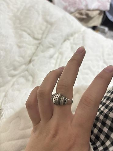 Серебряные кольца: Кольцо, Проба 925, Унисекс, Без вставки, Б/у — 2
