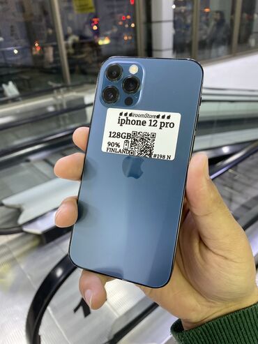 айфон 12 цена бишкек бу: IPhone 12 Pro, Колдонулган, 128 ГБ, Жашыл, 90 %