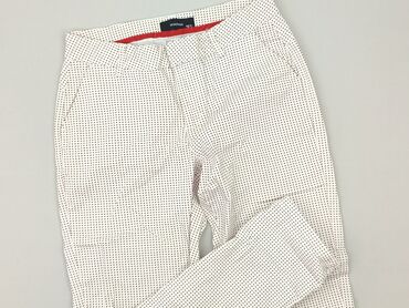 ubrania dla 30 latki: Material trousers for women, size XS (EU 34)