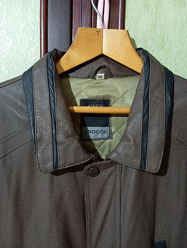 Куртки: 2 кожаные (натуралка) мужские куртки. р. 56-58, зима, осень -весна — 10