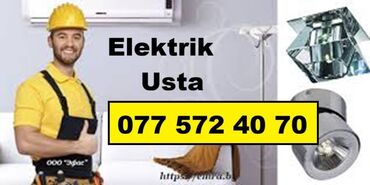 Maye divar kağızları: Elektrik usta. Elektrik kabellerin quraşdırılması, deyişdirilməsi