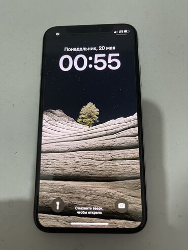 айфона х: IPhone X, Б/у, 64 ГБ, Белый, Наушники, Зарядное устройство, Защитное стекло, 100 %