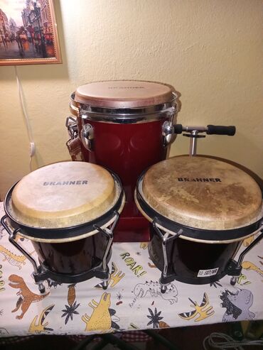 Барабаны: Бонго BRAHNER + конга BRAHNER - Комплект из пары бонго и одной конги — 1