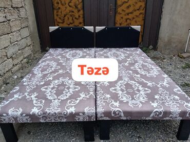 Təzə çarpayılar. 1 nəfərlik çarpayılar 60manat. 2 nəfərlik taxt