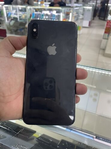 телефоны айфон xr: IPhone Xs Max, Б/у, 256 ГБ, Черный, Чехол, 100 %