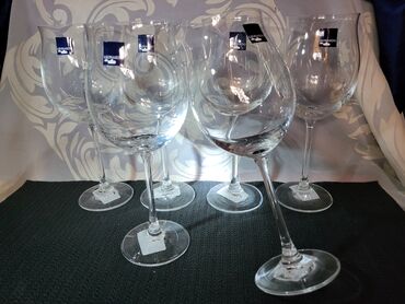 Čaše: Case kristalno staklo vintaz,nove Leonardo za vino. Case tanak — 5