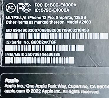 xr 13pro: IPhone 13 Pro, Б/у, 128 ГБ, Графит — 3