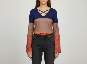 żółte bluzki z krótkim rękawem: Women's blouse, size S