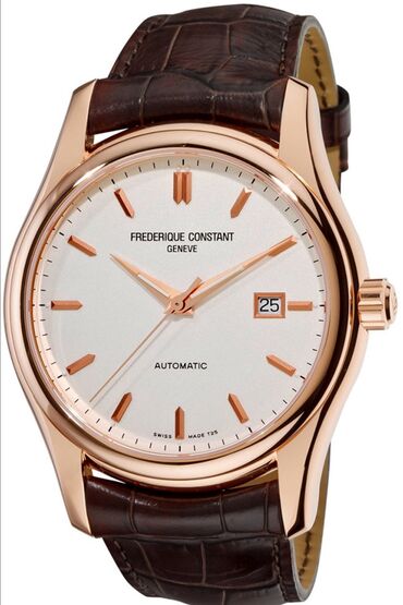 Классические: Классические часы, Frederique Constant, Золото, Водонепроницаемые, Оригинал, Мужские, Б/у