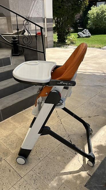 анатомия: Стульчик для кормления, Б/у, Peg perego, Трансформер, цвет - Оранжевый, Платная доставка — 3
