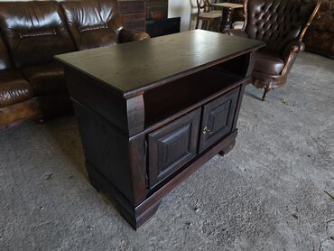 Komode: TV komoda od punog drveta, tamno bajcovana - Klasničan dizajn sa — 8