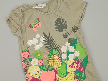 letnia biała sukienka koronkowa: T-shirt, H&M, 5-6 years, 110-116 cm, condition - Very good