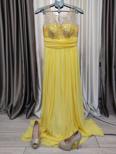 кавказское платье: Вечернее платье, Длинная модель, Без рукавов, M (EU 38)