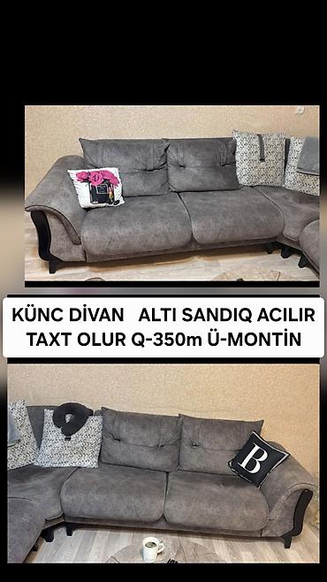 Künc divan – geniş və funksional model. - Alt hissəsi sandıqlıdır lalafo.az -da Künc divan – geniş və funksional model. - Alt hissəsi sandıqlıdır
