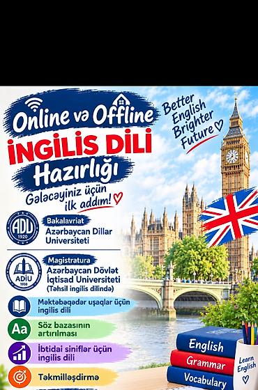 Usaglarla ingilis dili.Pesekar tedris, metodik yanasma hem online hem