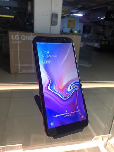 Мобильные телефоны и аксессуары: Samsung Galaxy J6 Plus, Б/у, 32 ГБ, цвет - Красный, 2 SIM