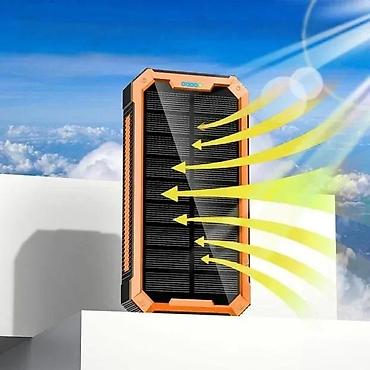 yettel ruter internet: Solarni power bank 20000 mAh sa bežičnim punjenjem i LED svetlom - — 8