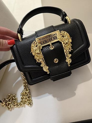 qara çantalar: Versace Jeans Couture qadın çantası Bir defe istifade olunub 250azne — 1
