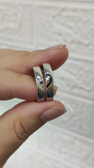 Серебряные кольца: Кольцо, Обручальное, Проба 925, Унисекс, Новый — 6