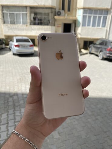 iphone 23: IPhone 8, 64 GB, Qızılı, Zəmanət, Barmaq izi, Sənədlərlə