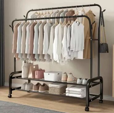 Кронштейны, стойки: Кронштейн Для одежды, Материал: Металл, На колесах, Новый — 3