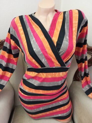 vintage haljina: L (EU 40), color - Multicolored, Cocktail, Long sleeves