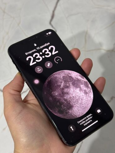 айфон x жалал абад: IPhone X, Колдонулган, 64 ГБ, Jet Black, Кабель, 100 %