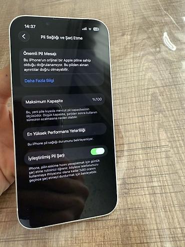 iphone ile barter: IPhone 13, 128 GB, Ağ, Face ID — 8