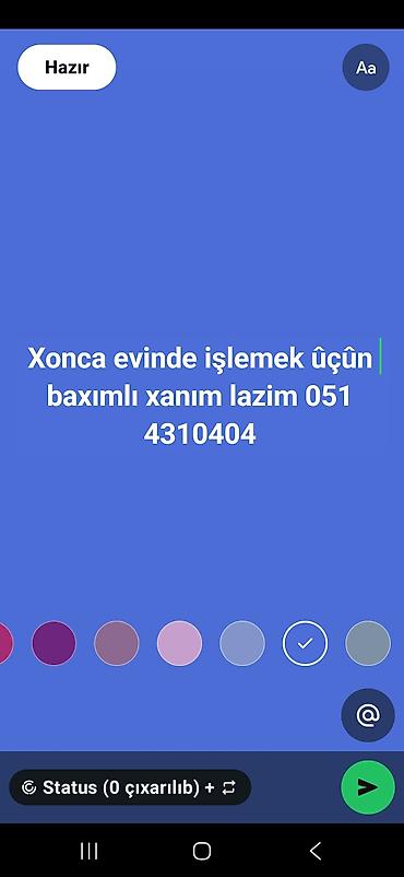 ev işi axtarıram: Vakansiya — 1