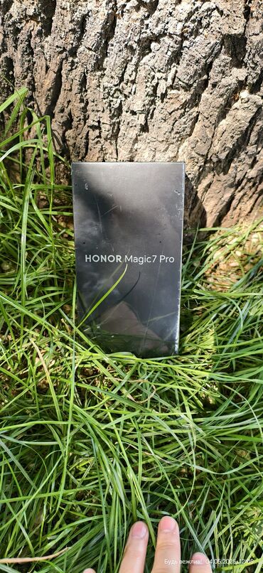 мобильные телефоны fly ezzy trendy: Honor Magic 7 Pro, Жаңы, 512 ГБ, түсү - Боз, 1 SIM, 2 SIM, eSIM
