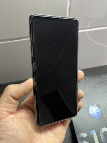 телефон самсунг s10: Samsung Galaxy S10, Б/у, 128 ГБ, цвет - Черный, 1 SIM