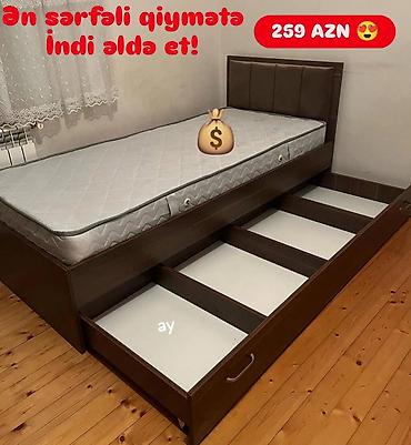 Yeni, Təknəfərlik çarpayı, Matras ilə, Siyirməli lalafo.az -da Yeni, Təknəfərlik çarpayı, Matras ilə, Siyirməli