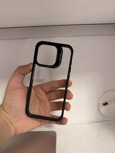 ayfon 12 pro max ikinci el: İphone 15 pro üçün qara şeffav kabro istifade edilmeyib ve ideal