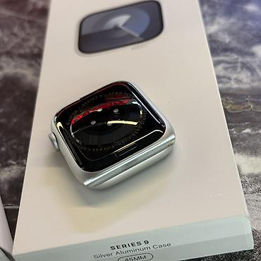 apple watch series 11: Apple Watch 9 45 mm silver Фото реальные свои На первом фото видно — 4