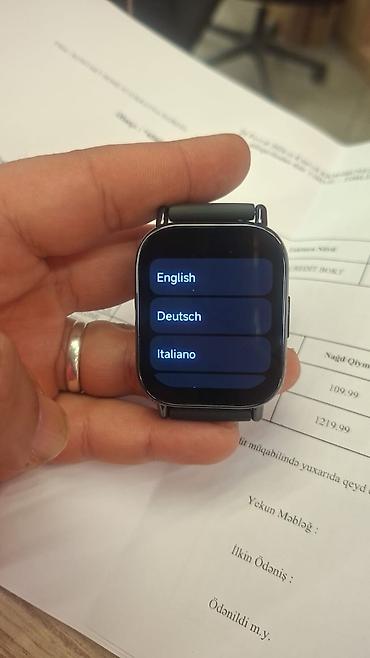 redmi watch: Yeni, Smart saat, Redmi, Sensor ekran, rəng - Qara — 2