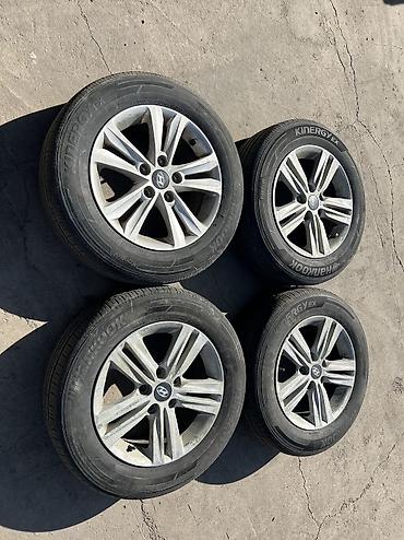 hyundai sonata 1: Колеса в сборе 205 / 65 / R 16, Всесезонная, Б/у, Комплект, Легковые, Литые, отверстий - 5 — 1