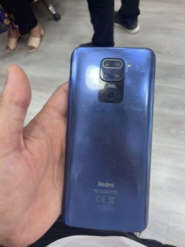 redmi telfonu: Redmi Note 9, 64 ГБ, цвет - Синий, Сенсорный