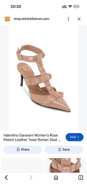 tufli: Valentino Garavani qadın ayaqqabısı – Rose rəngli patent (laklı) dəri — 4