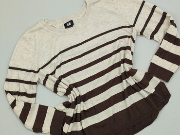 Bluzki: Bluza H&M, M (EU 38), stan - Idealny, wzór - Jednolity kolor, kolor - Beżowy