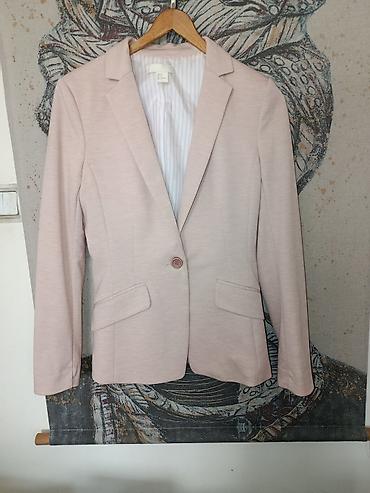 hm za trudnice: H&M ženski sako – svetloružičasta (blush) nijansa - Model — 3