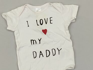 bordowe body niemowlęce: Koszulka, H&M Kids, 6-9 m, stan - Dobry