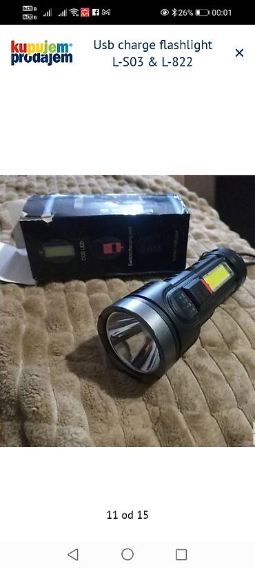 cajnik: Višenamenska USB punjiva baterijska lampa sa modelima L-S03 i L-822 — 5