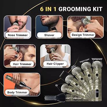 philips epilyator: VGR 106 - Universal Trimmer dəsti 5in1 6000RPM 1200mah TYPC . Qiyməti — 4