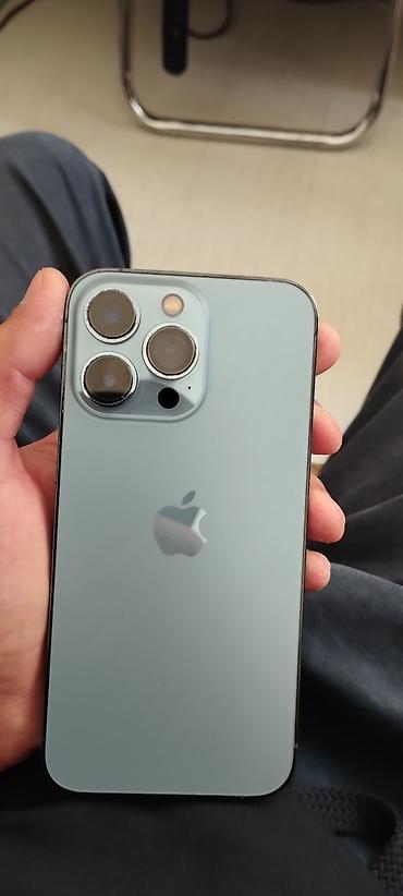 iphone xar: IPhone 13 Pro, Б/у, 256 ГБ, Sierra Blue, Чехол, 83 % — 1