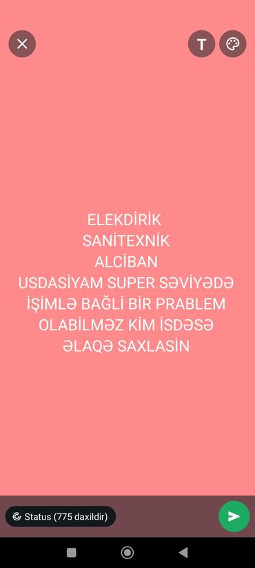 Fəhlələr: Elektrik. 6 ildən artıq təcrübə