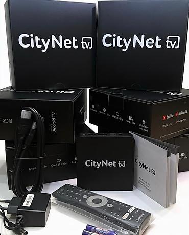 internet aparatı tv: CityNet TV Android TV Box - Platforma: Android TV əsaslı smart TV — 1