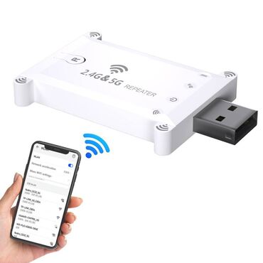 Modemi, ruteri i mrežni uređaji: Pojacivac interneta USB wifi ripiter 2.4 i 5G WIFI repeater - ruter — 2