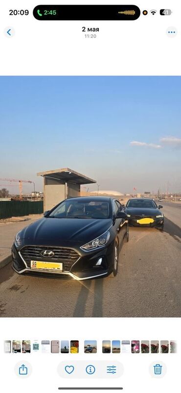 аренда авто дизель: Сдаю Hyundai Sonata под такси, Долгосрочно