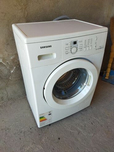 купить бу стиральную машину в бишкеке: Стиральная машина Samsung, Б/у, Автомат, До 5 кг, Полноразмерная