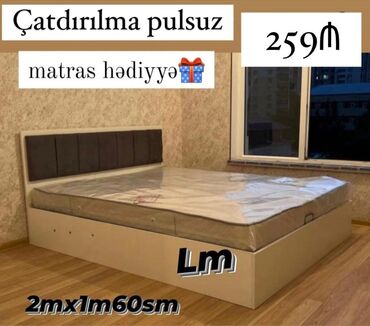 Çarpayılar: Yeni, İkinəfərlik çarpayı, Bazasız, Matras ilə, Siyirməsiz